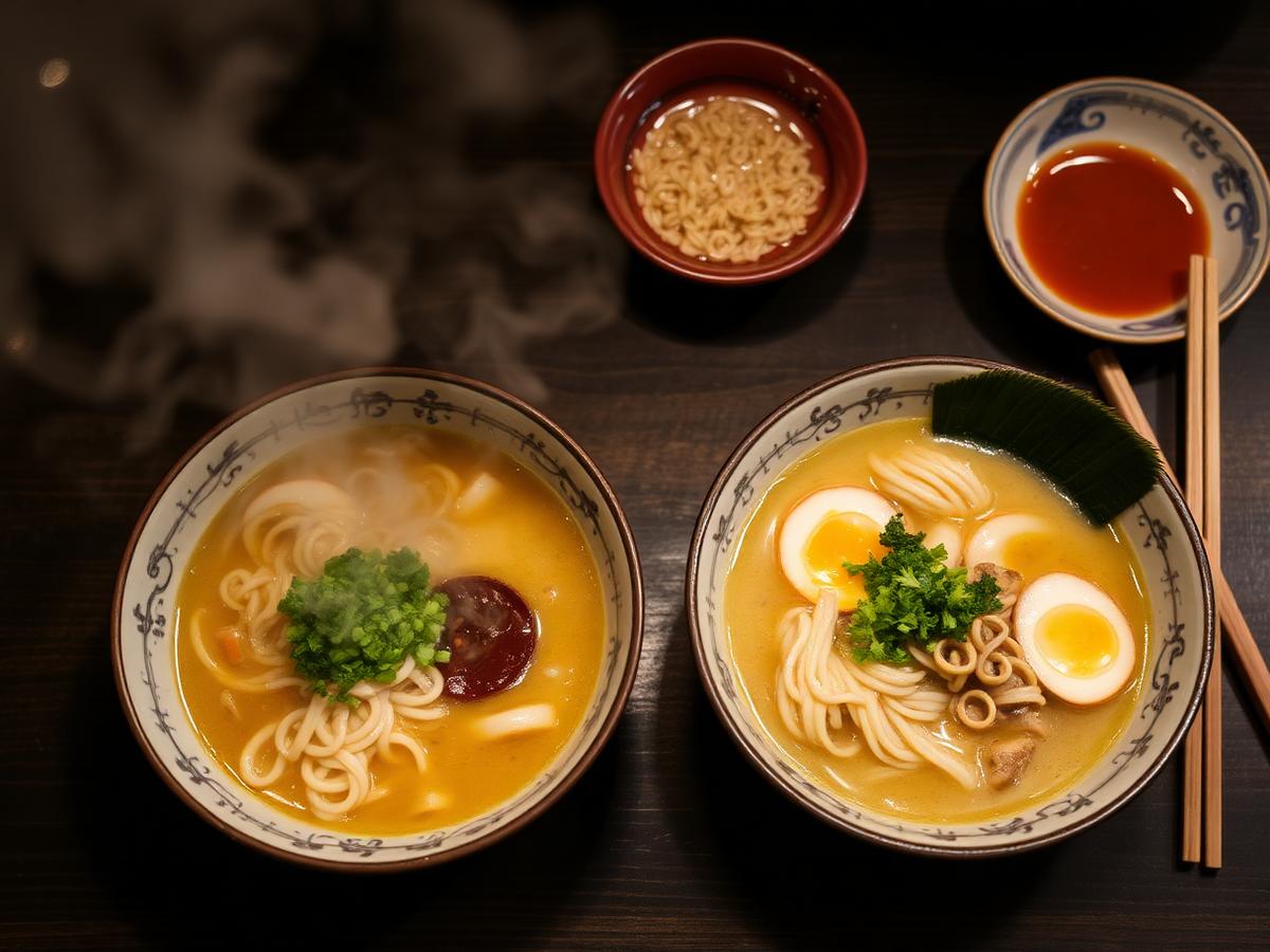 Authentic ramen at an izakaya